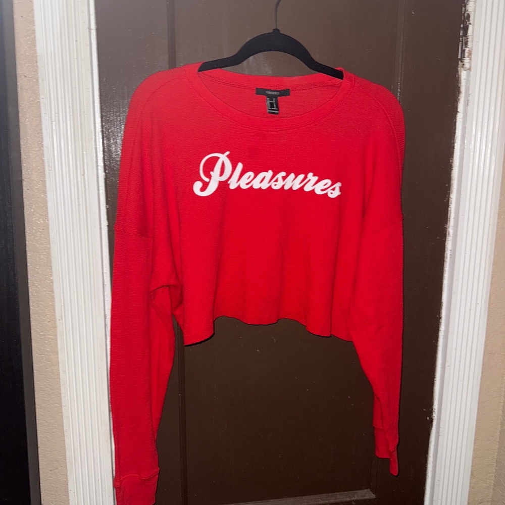Red Forever 21 Crop